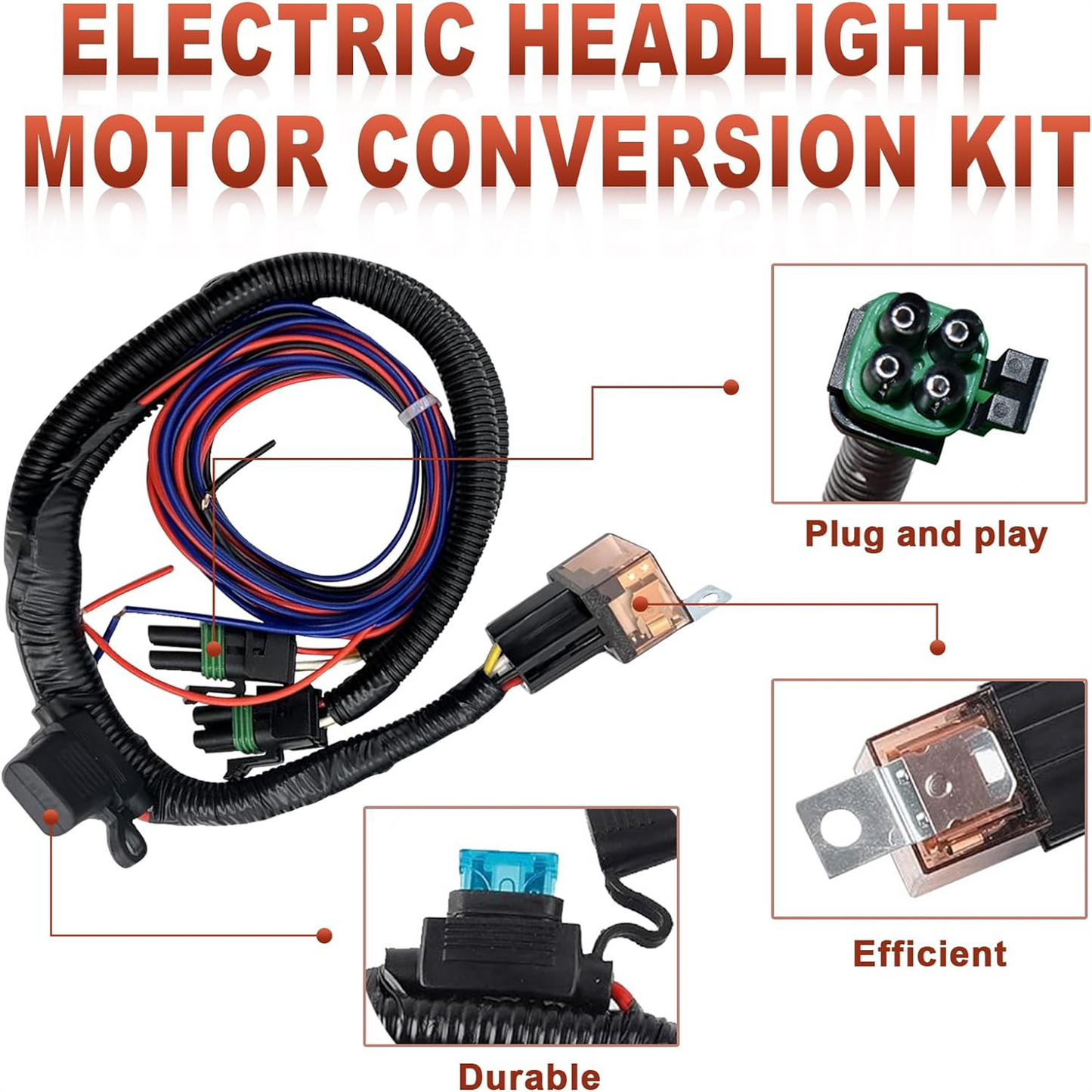 for Chevy C3 for Corvette Electric Headlight Conversion Kit 1968-1982 914015