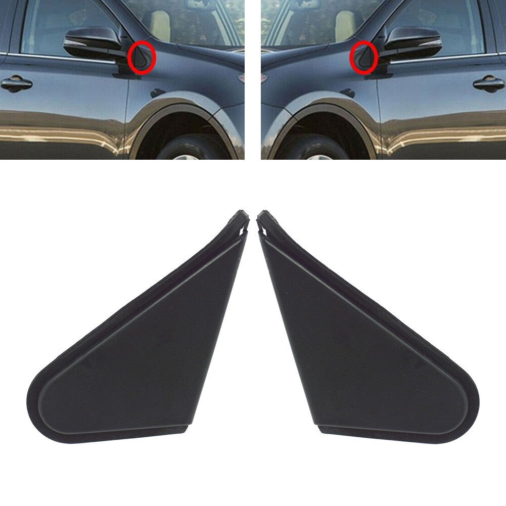 Pair Side Door Wing Mirror Corner Triangle Cover Trim for TOYOTA For RAV4 13-18