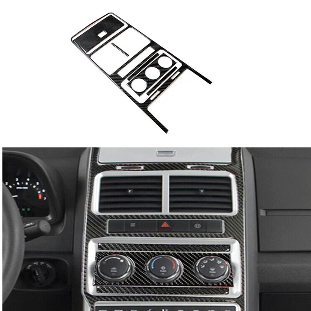 6Pcs Carbon Fiber Central Console Panel Trim for Dodge Journey 2009-2010 SXT