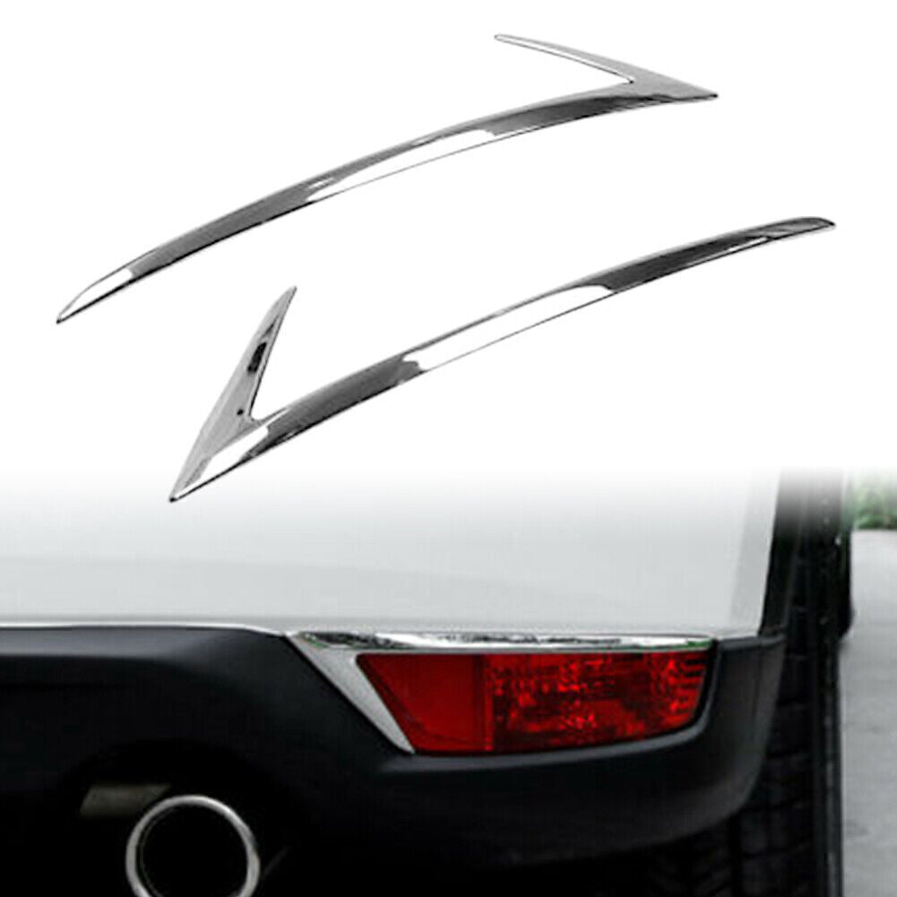 Rear Bumper Fog Light Lamp Cover Trim for Mazda CX-5 CX5 2017-2021 ABS Chrome