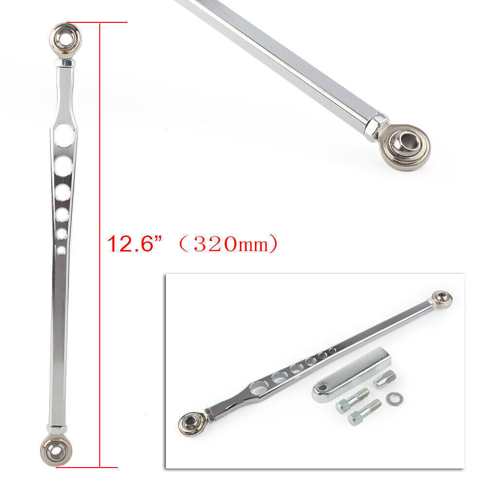 1x Chrome Shift Linkage Shifter Link Fit for Harley Touring Dyna Softail Road King