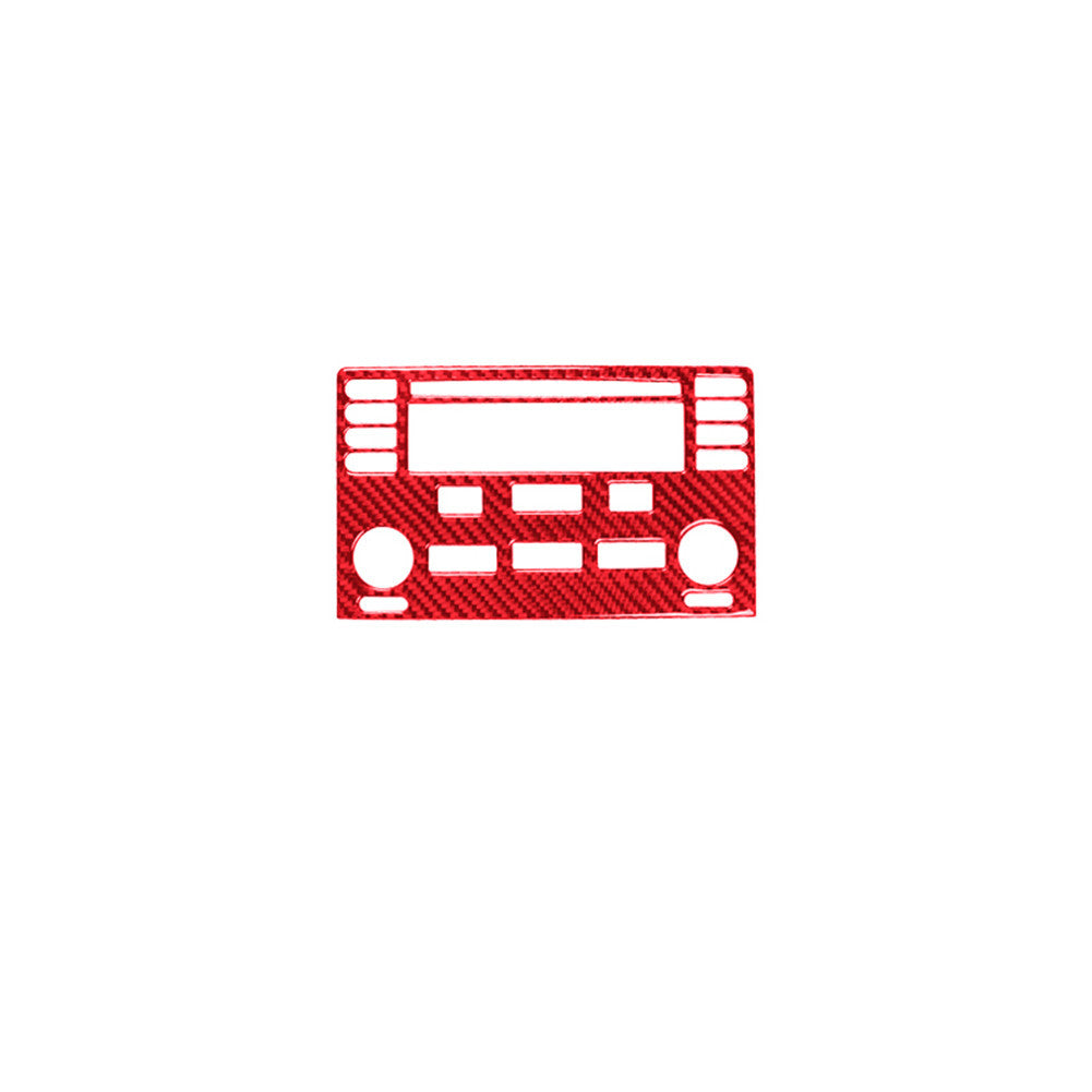 Red Carbon Fiber CD Player Cover Trim for Chevrolet COBALT 2005-2010 Type-A