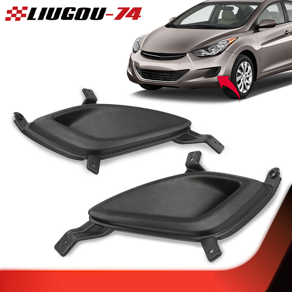 Suitable for 2011-13 for Hyundai for Elantra HY103912 HY1038112, 2-piece set of black fog light covers.