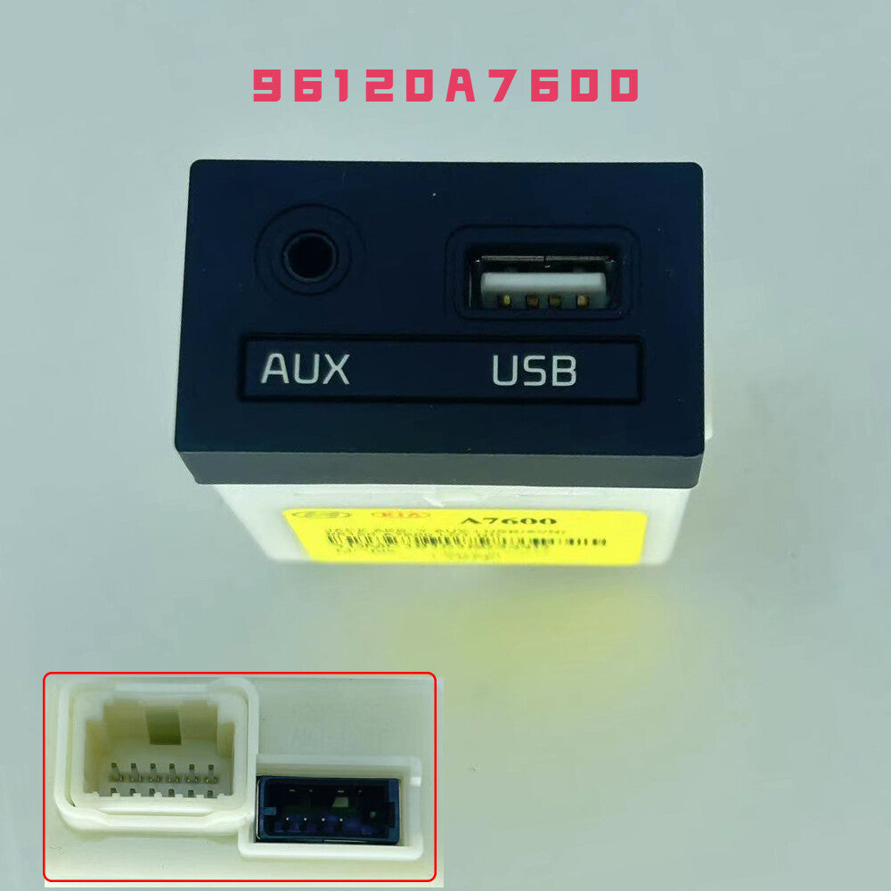 USB/AUX audio input port adapter jack for Kia Forte Cerato K3 2016-18 96120A7600
