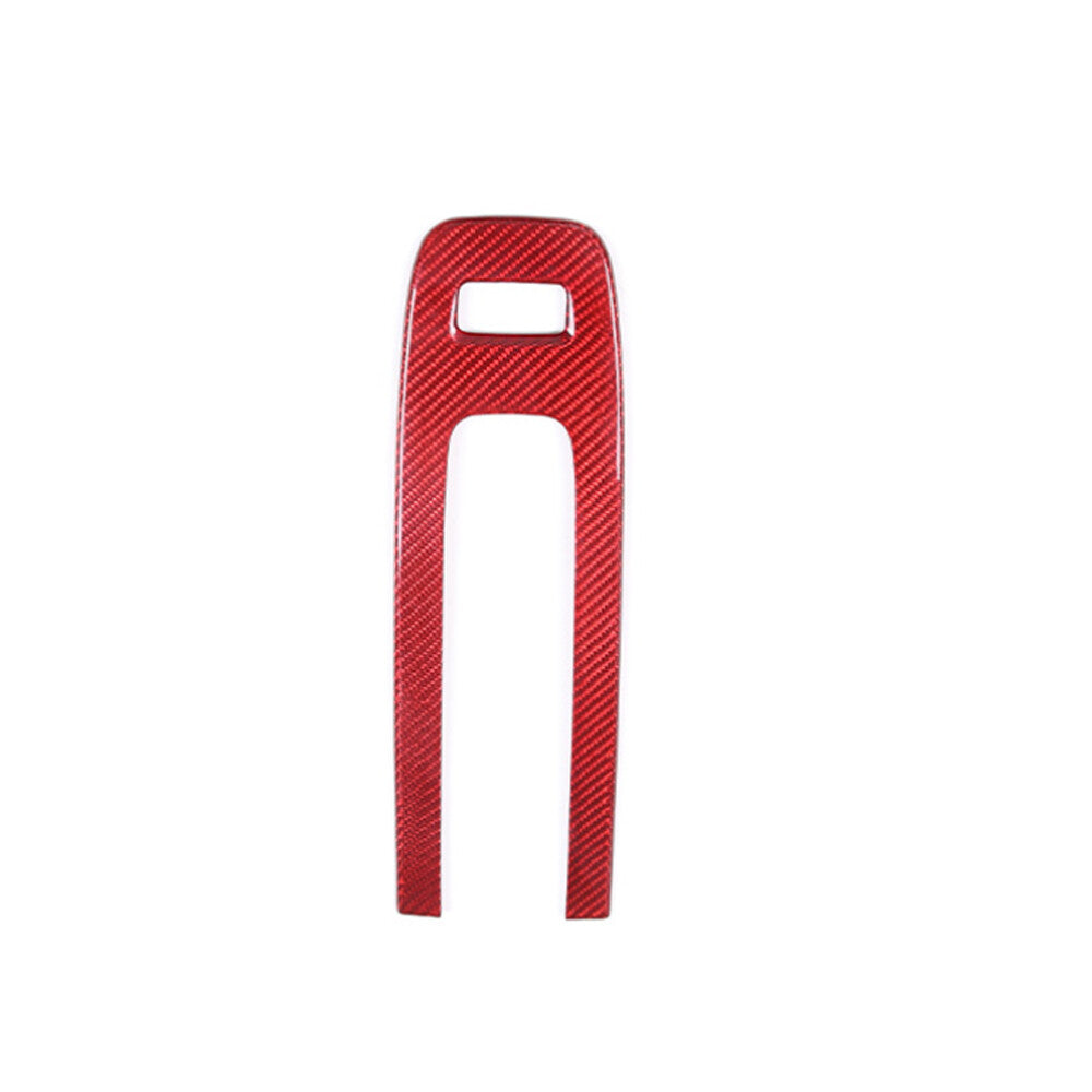 for Porsche Macan 2022-2023 Car Warning Light Lamp Switch Cover Red Carbon Fiber