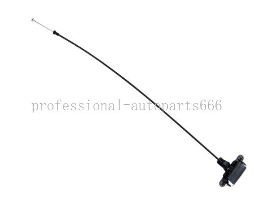 51237164798 Range hood latch release cable, black, for BMW X5 X6 3.0L 4.4L, 2007-2014.