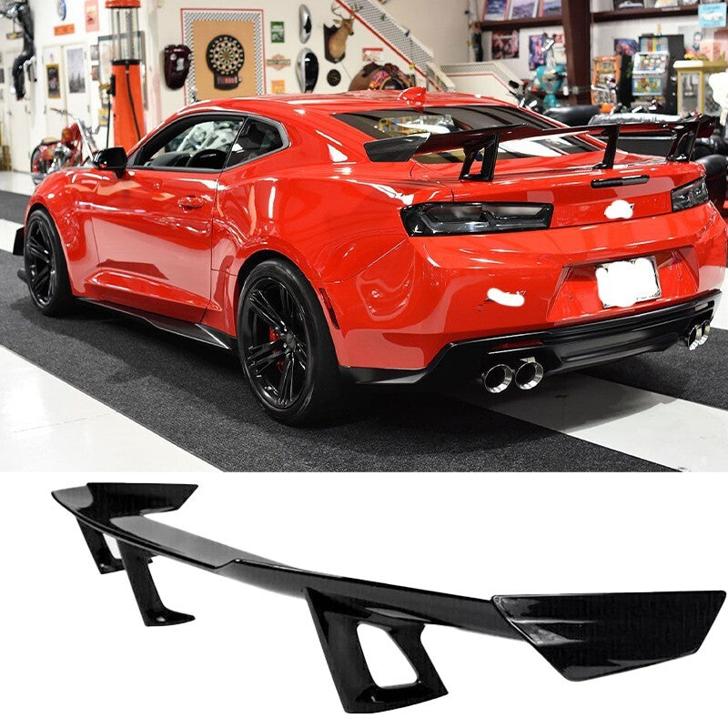 Trunk Spoiler Wing Fit For 16-22 for Chevy Camaro ZL1 1LE Style LT RS SS Gloss Black