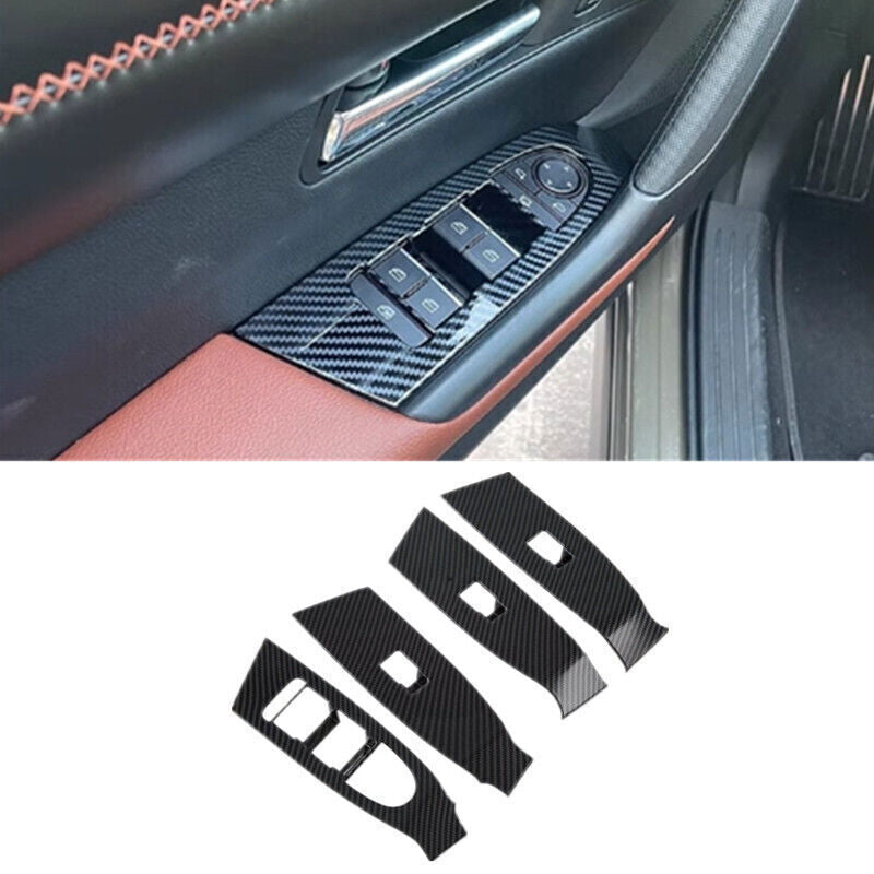for Mazda CX-50 2023-25 Carbon Fiber Look Window Lift Panel Switch Cover Trim 4X