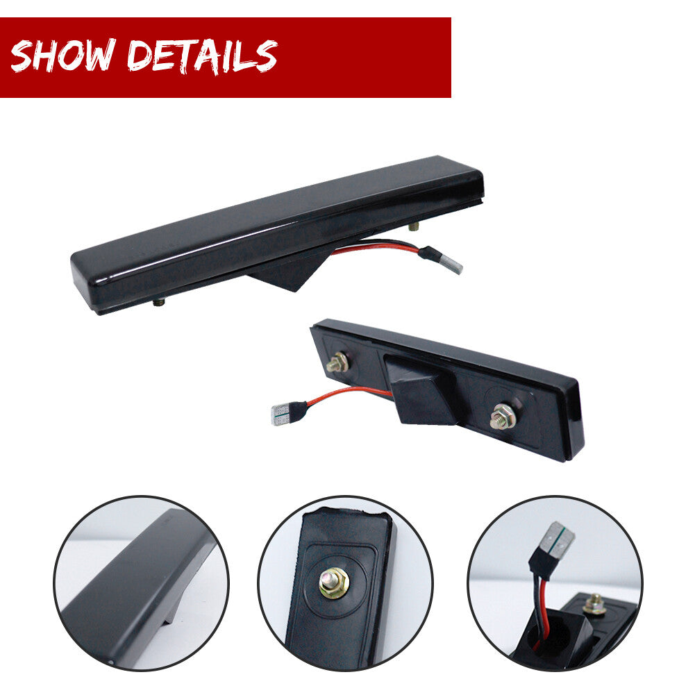 Suitable for Toyota Supra MK3 A70 86-92 models with smoked red LED rear side marker indicator lights.