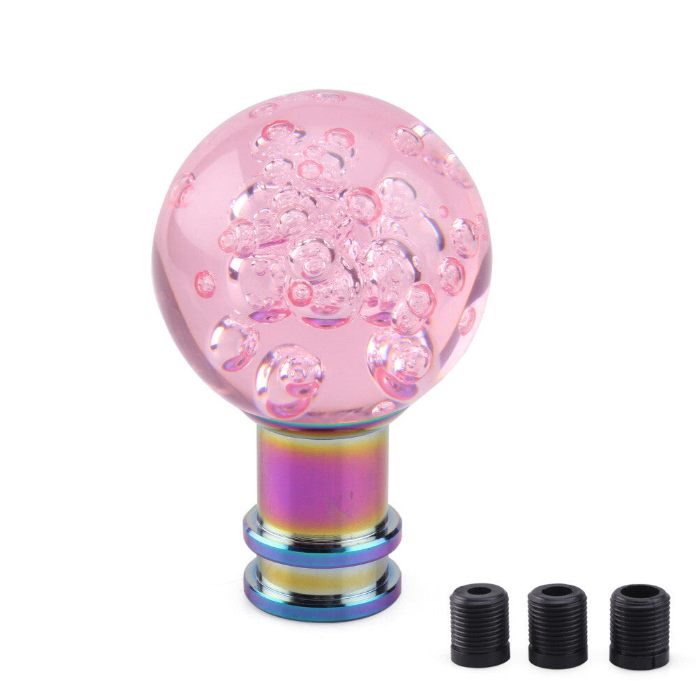 Shift Knob Crystal Bubbles Acylic 33mm Ball Manual Transmission Gear Shift Knob