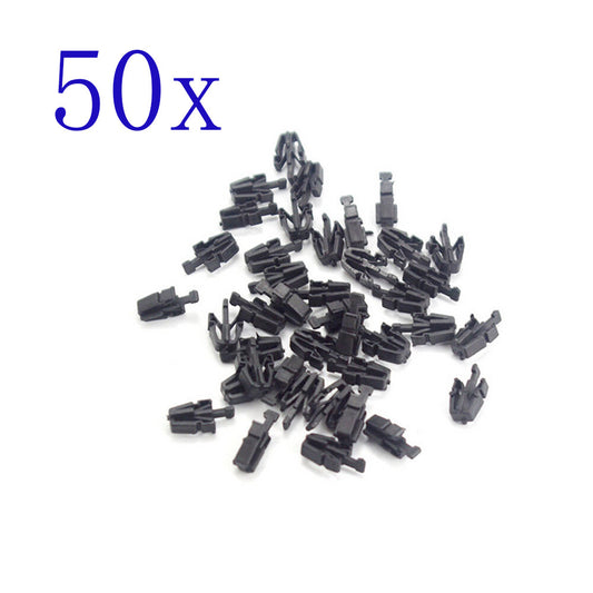 50 Pcs Grille Retainer Clips Black for Mazda for Mitsubishi for Toyota for Honda for Ford Escort