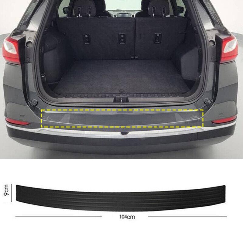 Black rubber rear bumper base protective trim for Chevrolet Equinox 2018-2024