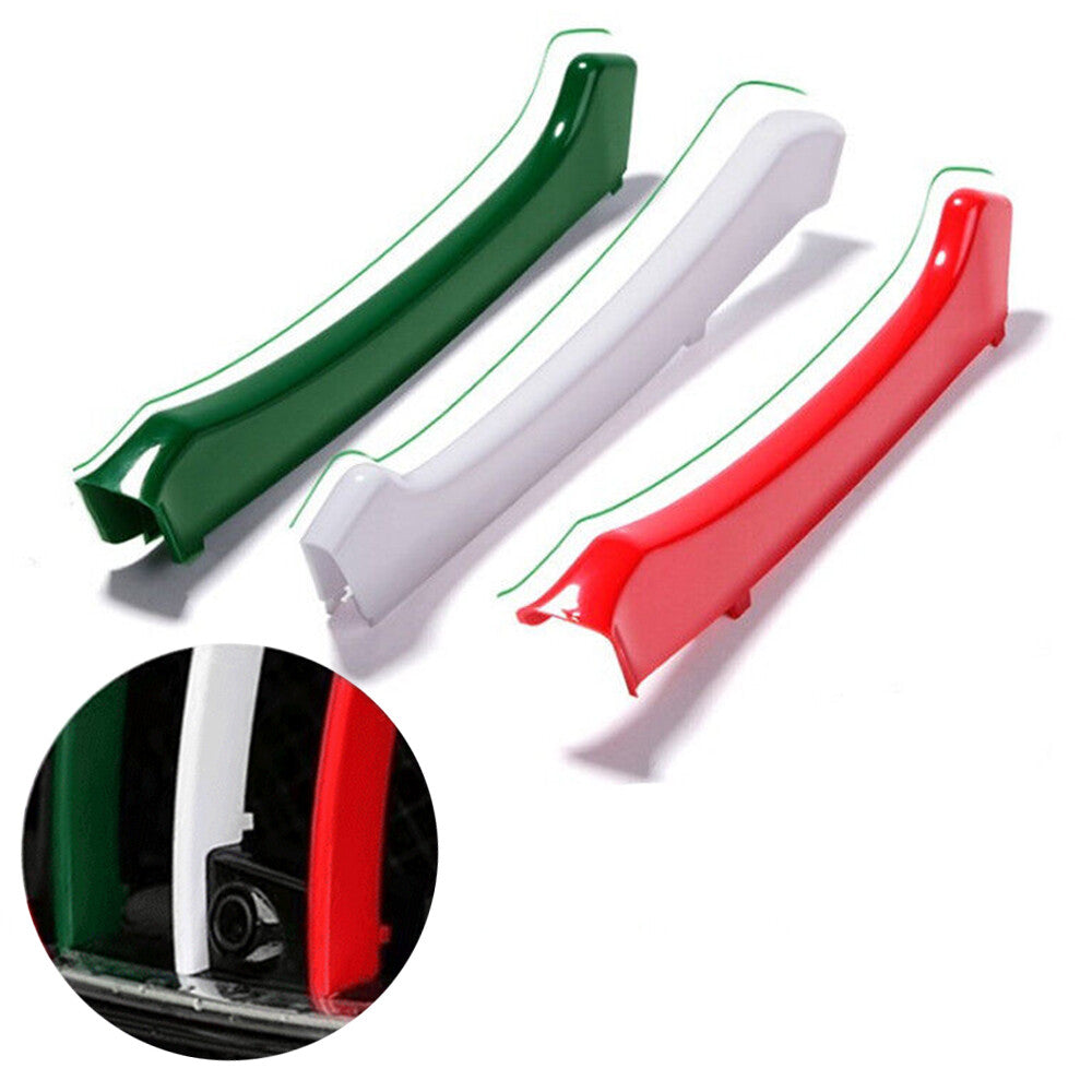 3PCS Front Grille Strip Cover Trim Insert for Maserati Ghibli 2014- 2016