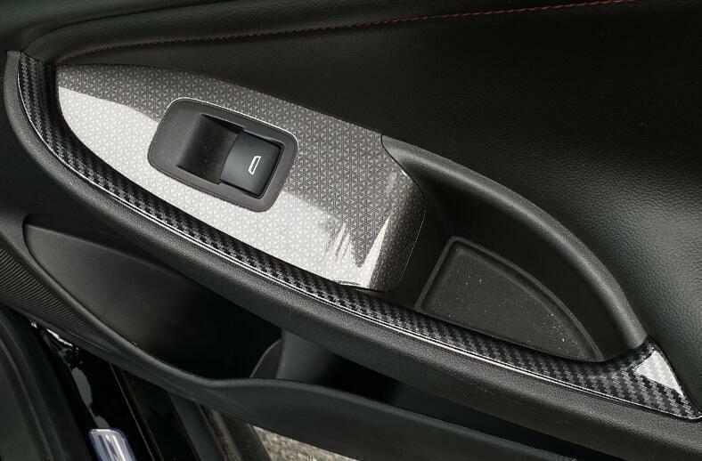 Fit for Chevrolet Malibu 2016-2024 Carbon Fiber Door Window Switch Strip Trim 4X