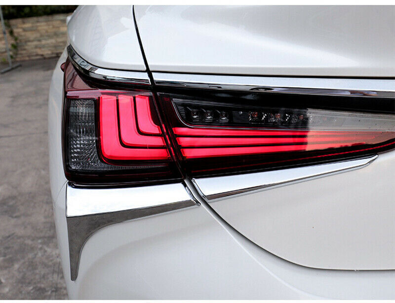 for Lexus ES250 350 300H 2019-2023 Chrome Tail Light Lamp Moulding Trim Strips
