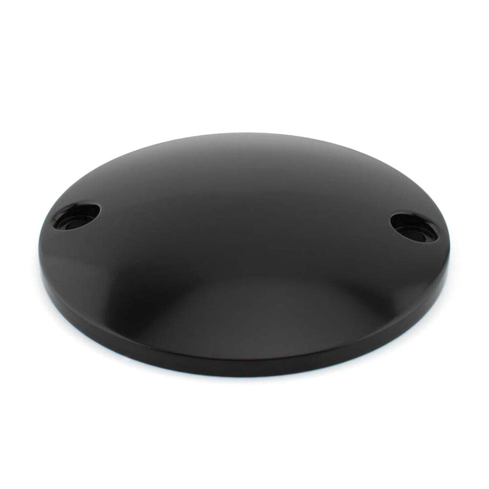 2 Hole Domed Point Timing Ignition Timer Cover Black for Harley Sportster Dyna