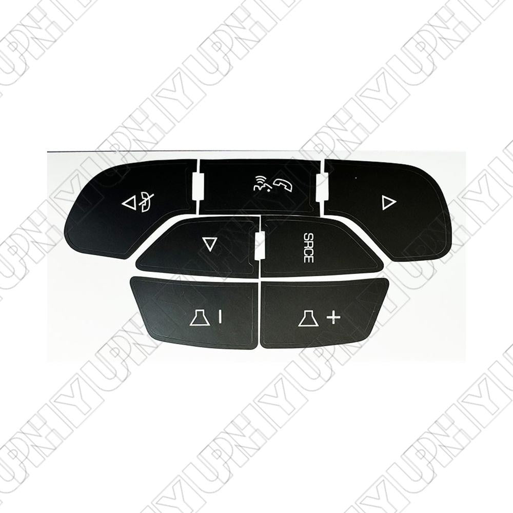 Steering Wheel Radio Control Button Stickers for Chevrolet Silverado 1500 07-14