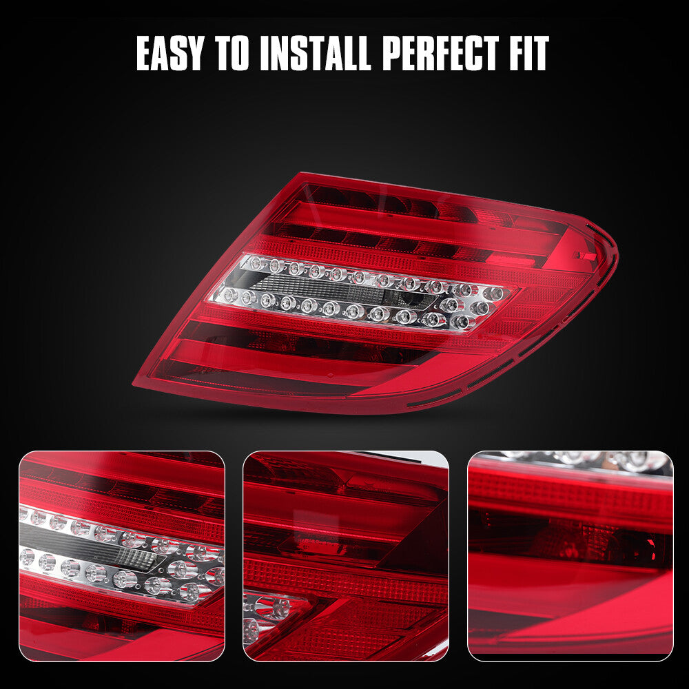 Für for Mercedes Benz W204 2011-2014 Rechts LED Rückleuchten Rücklicht Heckleuchte