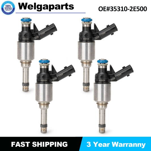 4Pcs Fuel Injector For 2014-2017 for Kia Forte for Hyundai for Elantra 2.0L L4 35310-2E500