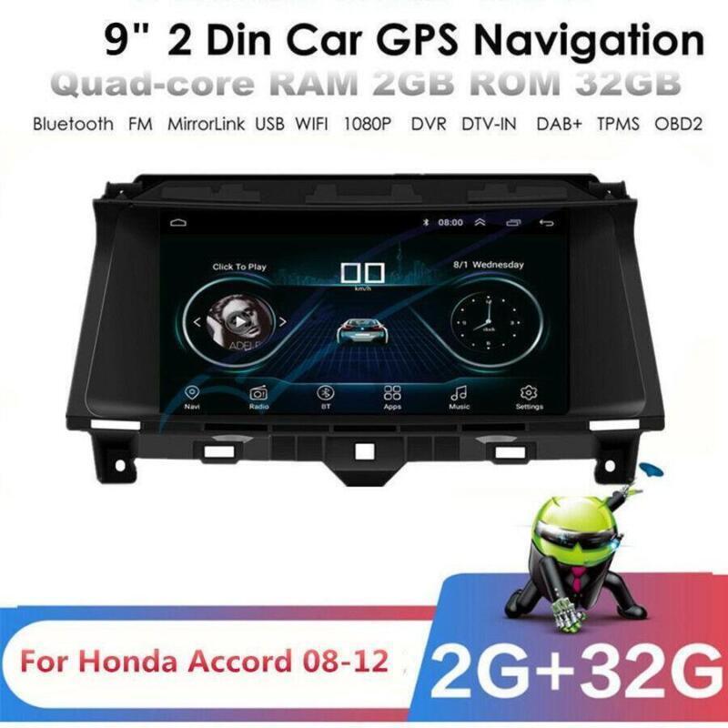 For 08-12 Accord 8th w Canbus 9 Android 9.1 Radio Stereo GPS Navigation 2G+32G