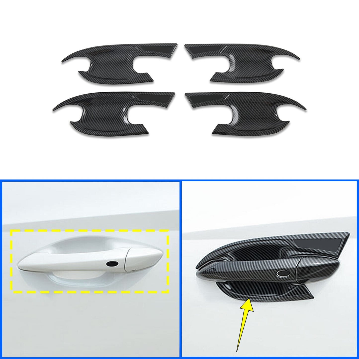 Door Side Car Handle Bowl Trims Covers for Hyundai for Tucson 2023 Car Accessories