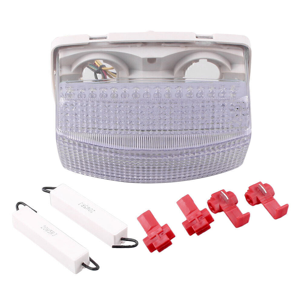 for YAMAHA FZR1000 1991-1995 Clear Motorcycle LED Brake Stop Rear Tail Light