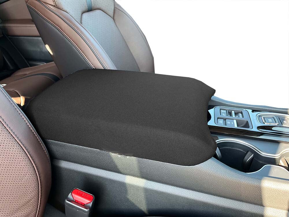 AMEYZPA Black Fabric Center Console Armrest Cover for Honda Pilot 2023-2024