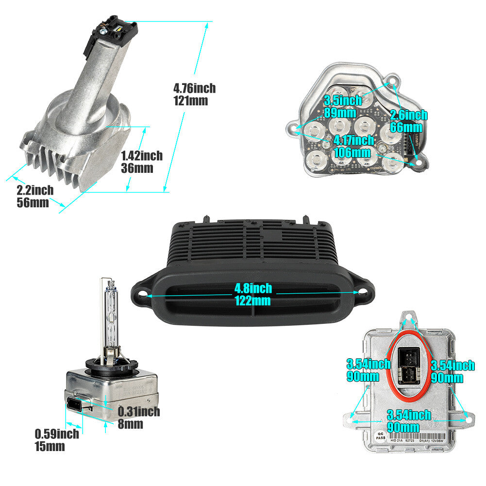 Xenon Ballast Bulb LED Module Diode Kit LH+RH for BMW 5 Series 528i 535i