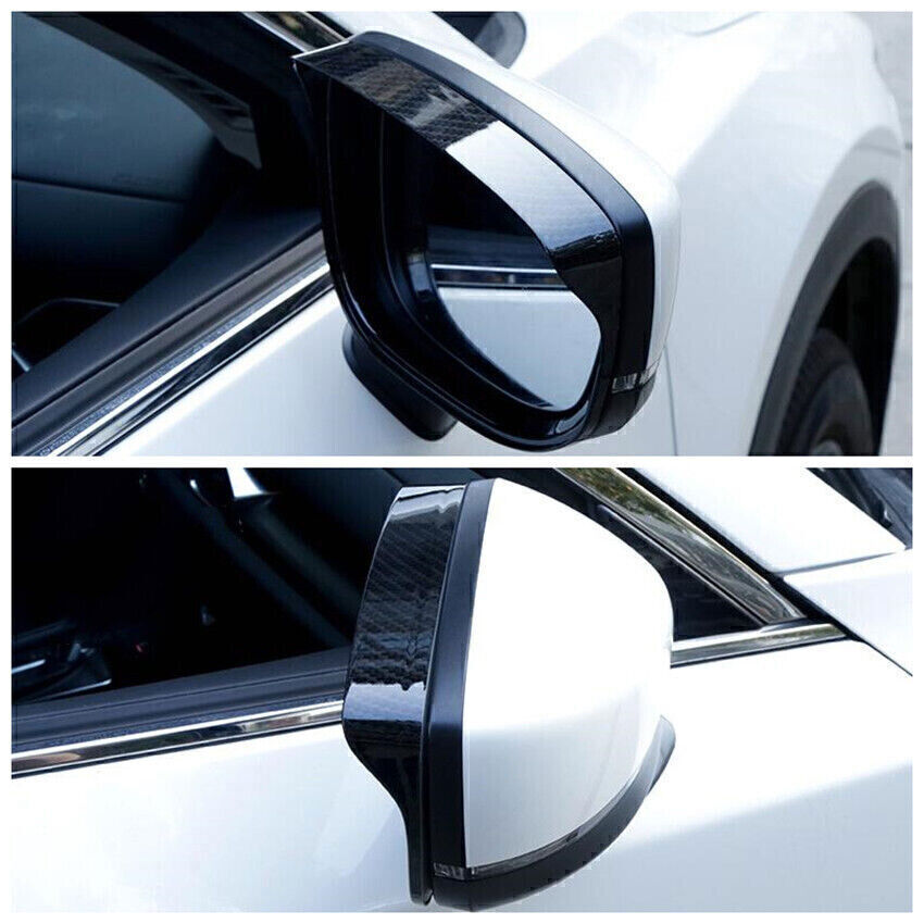 for Mazda CX-5 2017-24 Carbon Fiber Side Rear View Mirror Frame Molding Trim 2X