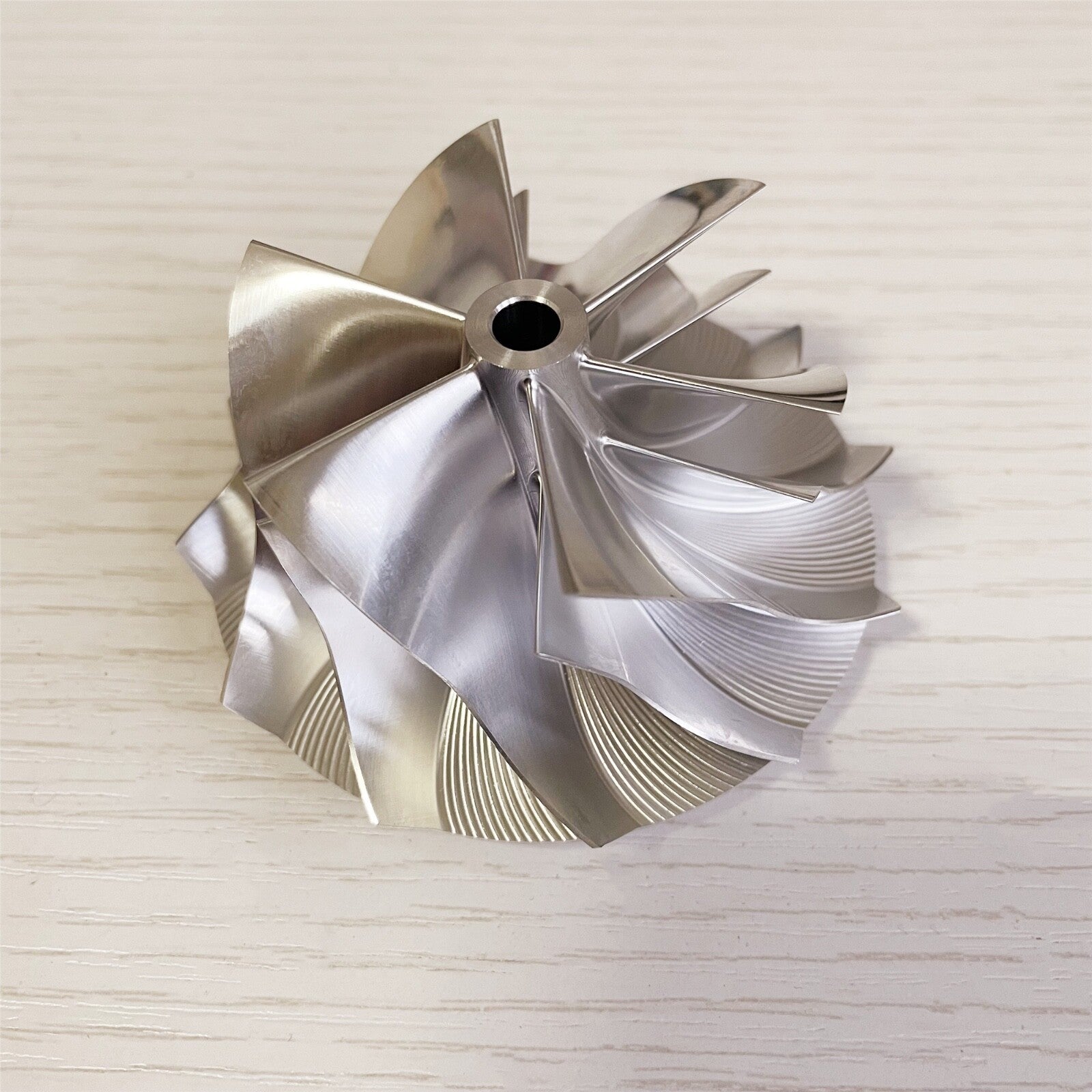 RHF55 57.00/73.04 mm 6+6 blade high-performance turbine blank compressor wheel