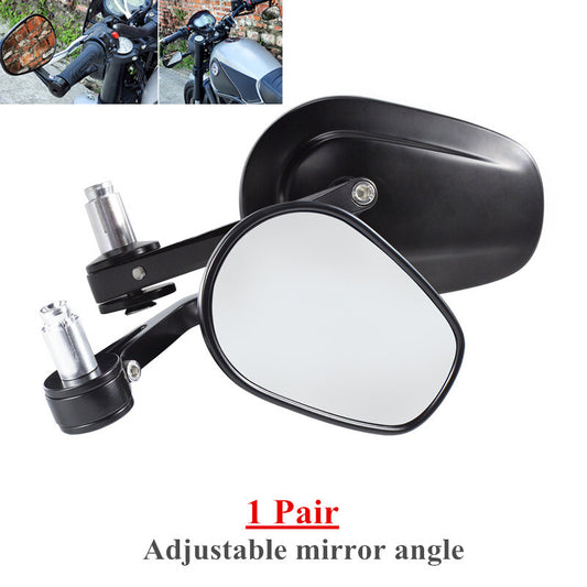 CNC adjustable round rearview mirrors for 7/8 inch stick-end motorcycles