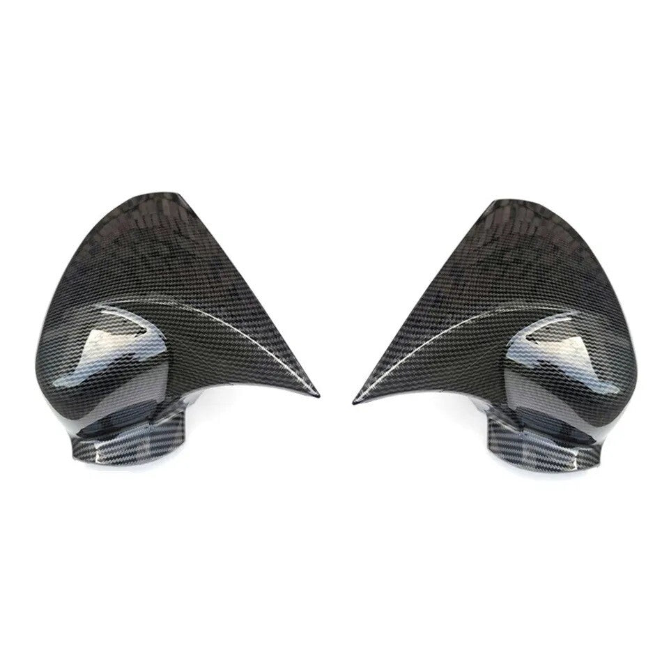 Horn Style Pair Carbon Fiber Rear View Mirror Cover for Honda Accord 8th 08-17