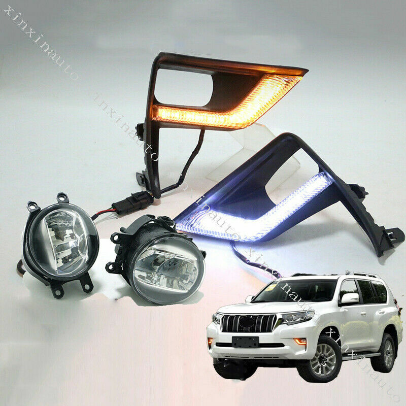 for Toyota Prado FJ/LC150 2018-2021 Front Driving LED Fog Light Lamp Wiring Set