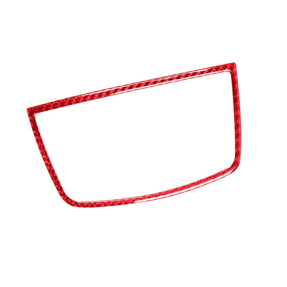 Red Carbon Fiber Dash Speaker Frame Cover Trim for BMW X5 E70 X6 E71 2008-2013
