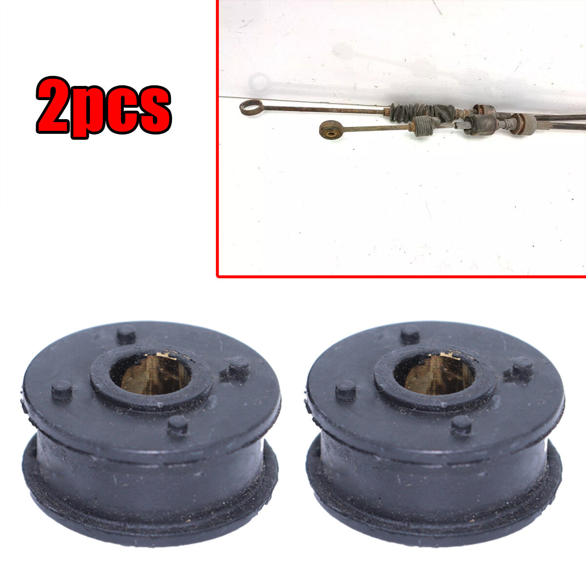 2X Gearbox Shift Cable Linkage End Bushing for Toyota RAV 4 XA20 Copper Grommet