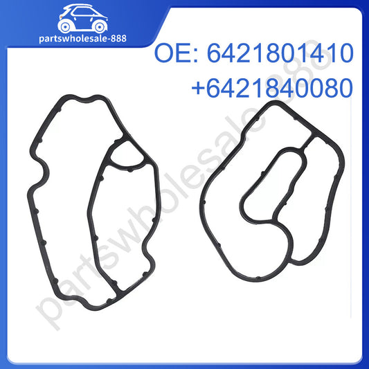 2X Oil Filter Housing Gasket Rubber for Mercedes-Benz for Dodge for Freightliner