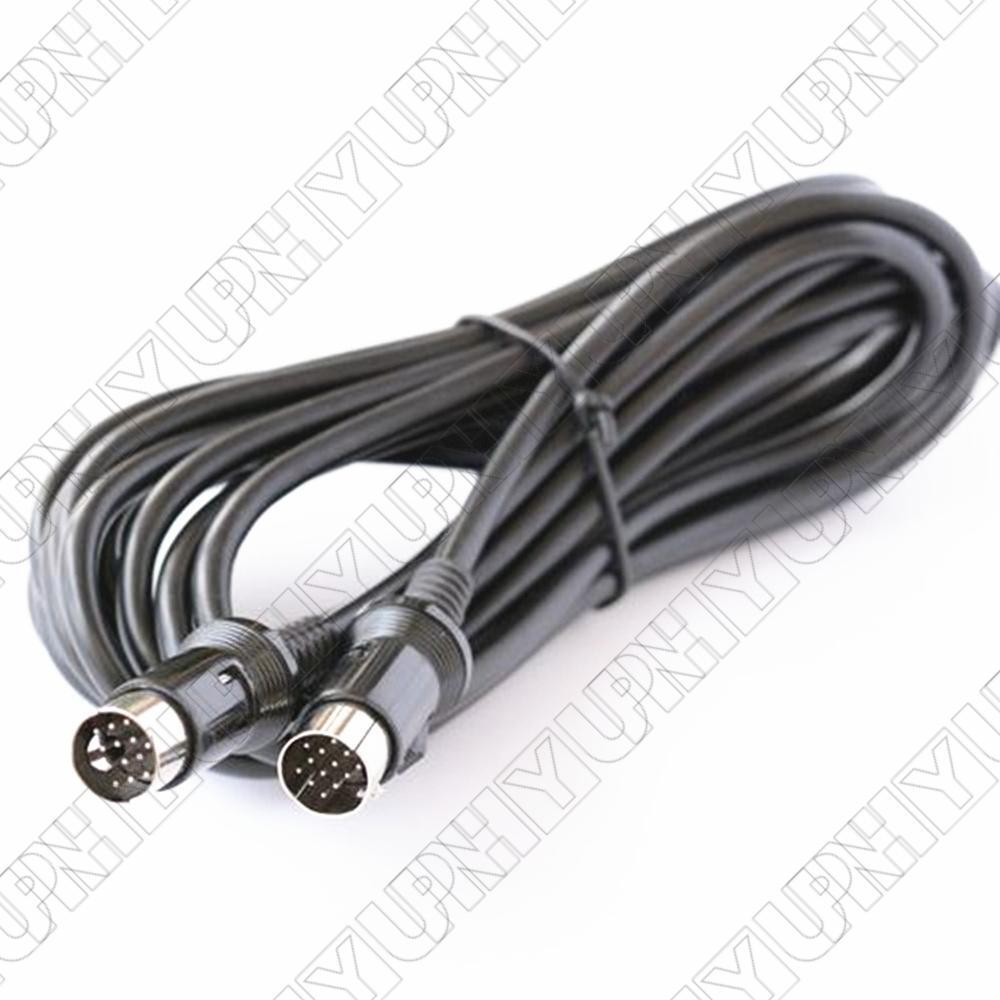 5M Male to Male 13 PIN DIN CD Changer to Head Unit Extension Cable For Kenwood