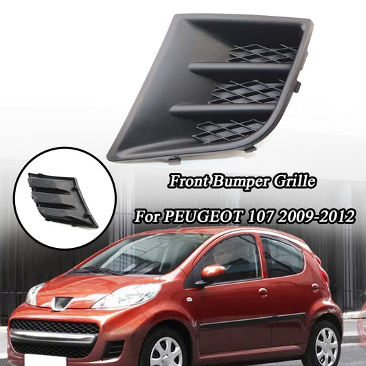 Front left bumper fog grille and fog light cover 7422A9, suitable for Peugeot 107 2009-2012.