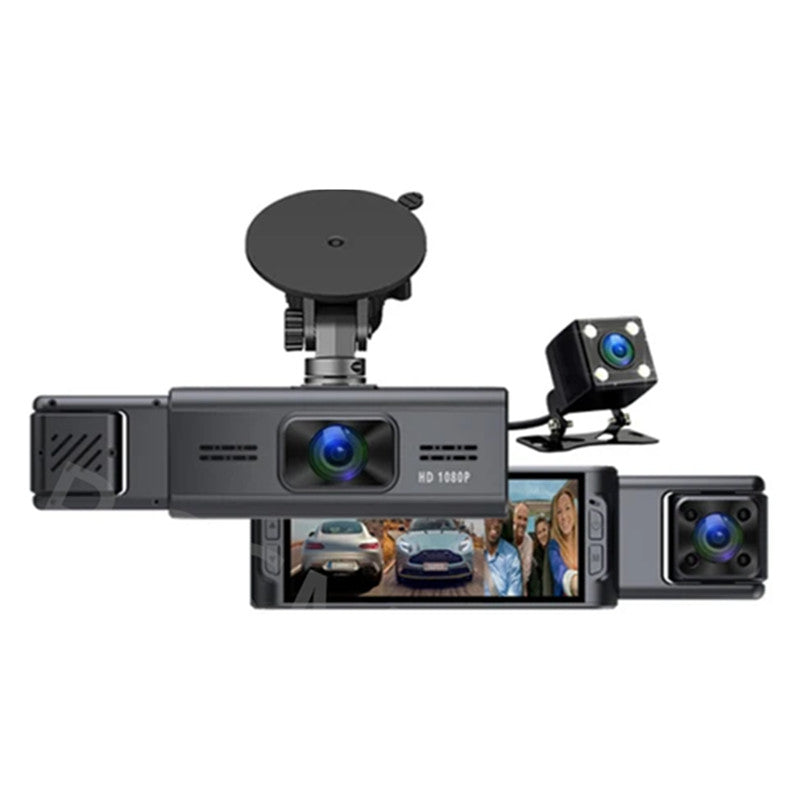 Wifi 3.16in 3 Lens HD Car DVR Rearview Video Dash Cam Recorder Camera G-Sensor