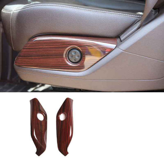 for Benz GLS GLE 2016-19 Brown Wood Grain for Seat Adjust Handle Button Panel Trims