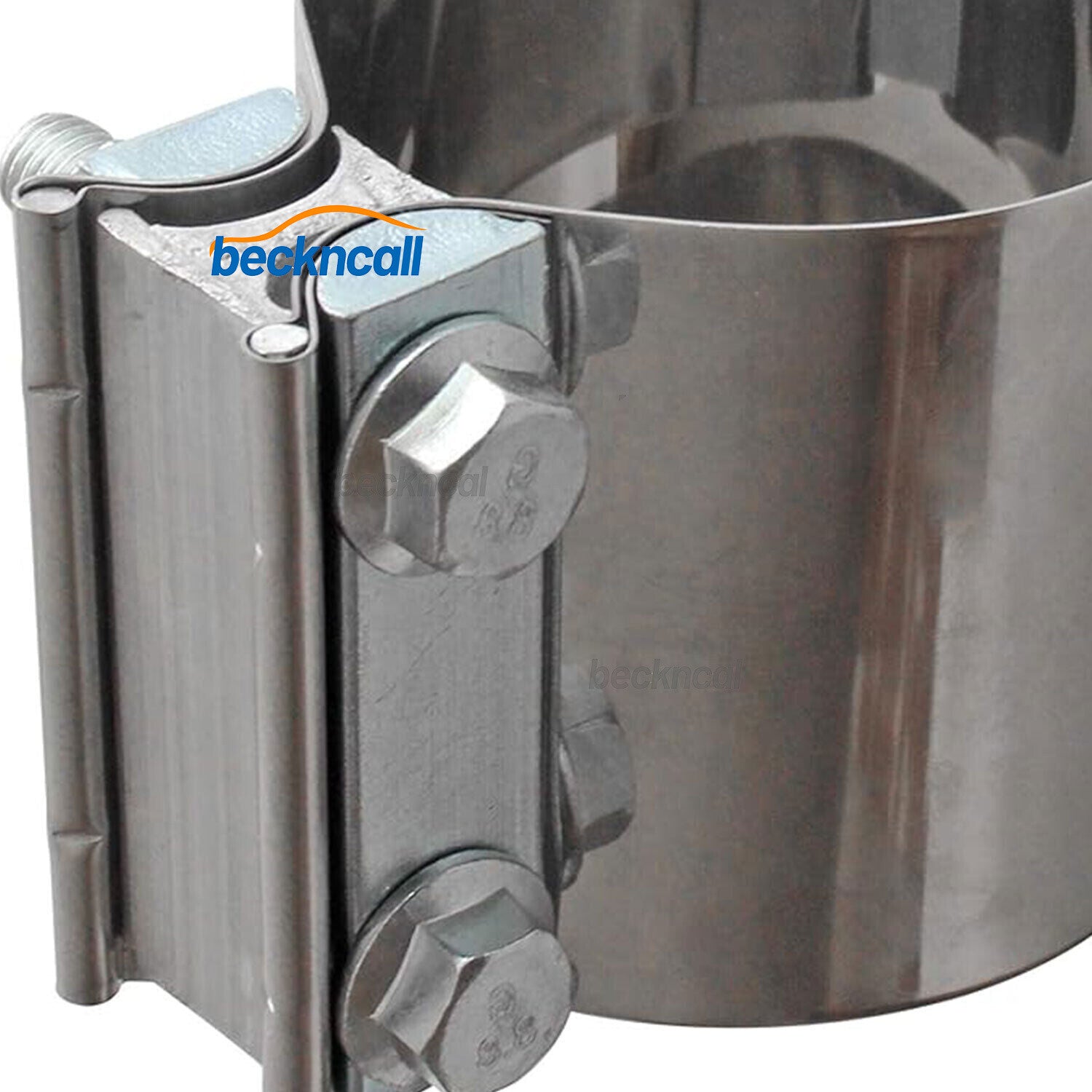4x 3 OD Pipe Butt Joint Band Clamp Exhaust Sleeve Stainless Steel For Universal