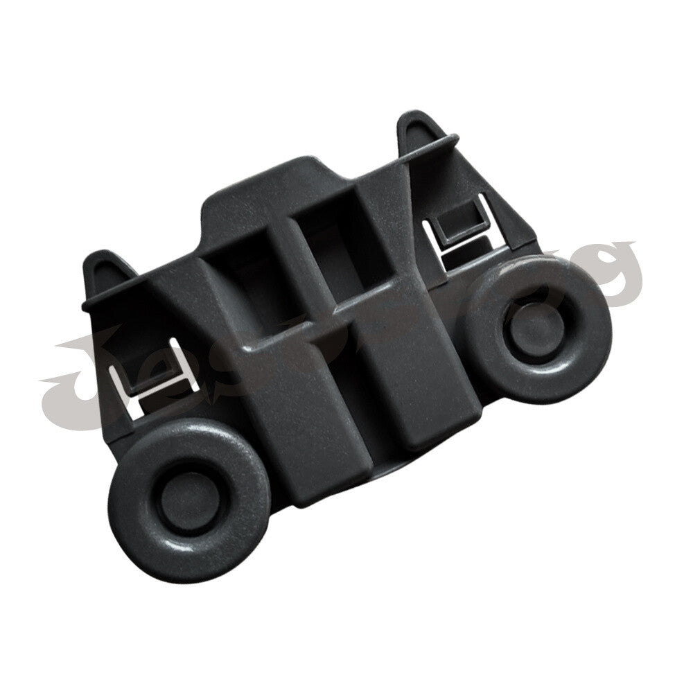 Black W10195417 Dishwasher Wheels with Steel Screws Replaces AP6016764 ABS