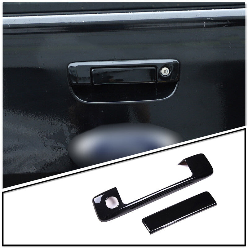 Matte Black ABS Interior Transmission Head Trim Cap for Toyota Tundr @ 2022 - 2023