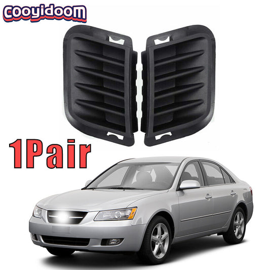 2Pcs for Hyundai Sonata 2006-2008 Front Bumper Fog Light Lamp Grille Cover Bezel