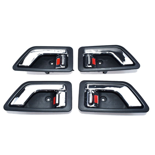 for Hyundai Getz Click 02-11 Left Right 4Pcs Interior Inside Door Handle Chrome