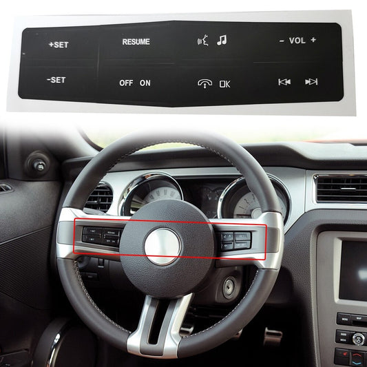 1Steering Wheel Control Button Repair Stickers Decal for Ford for Mustang 2010-2012