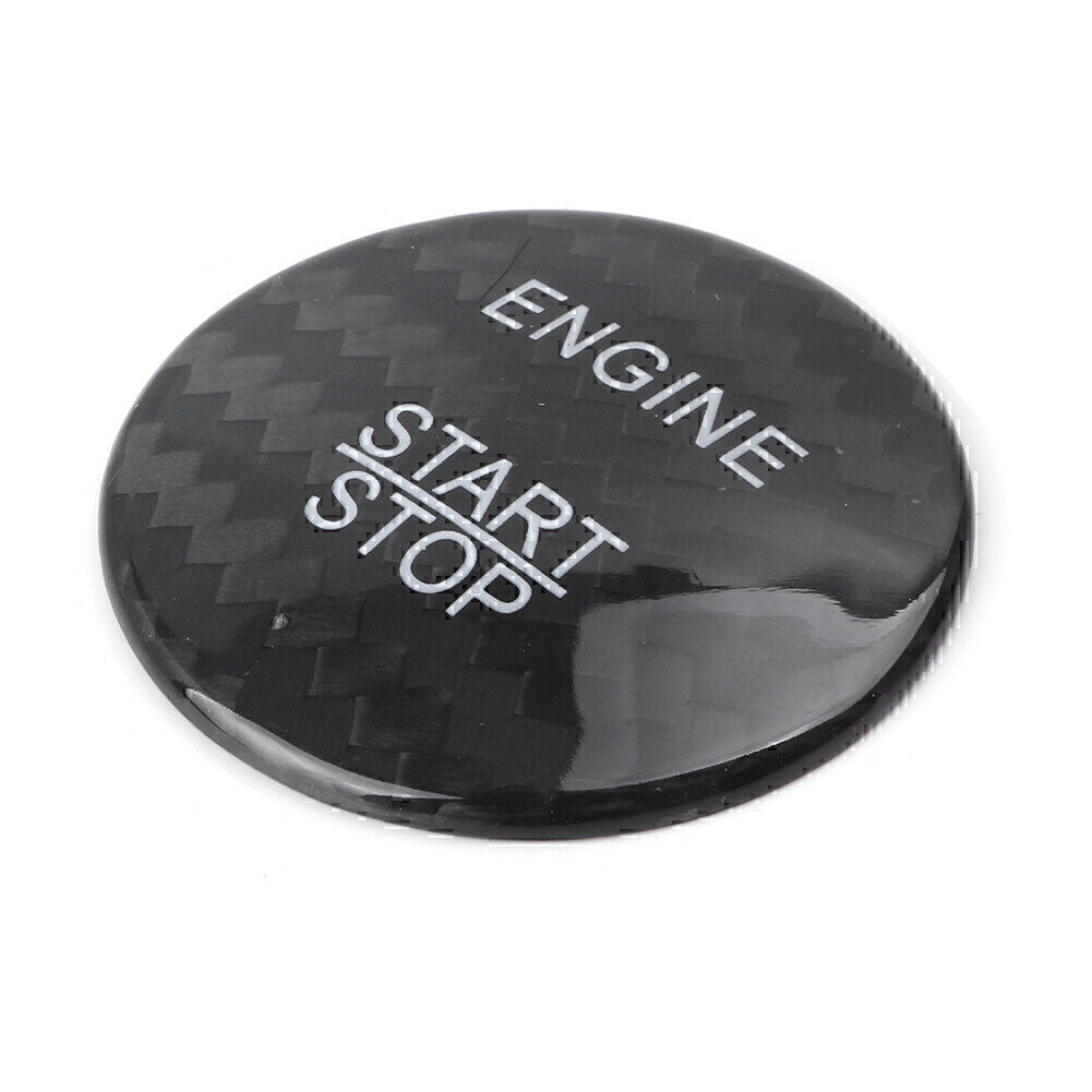 Engine Start Stop Button Sticker Cover Carbon Fiber for Mercedes Benz E Class