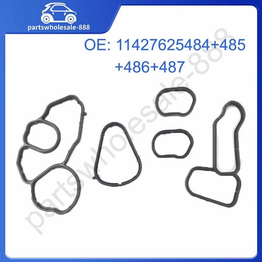 5-piece gasket set for oil coolers suitable for BMW 1ER, 3ER, F20, F21, F30, F31, F35, F80