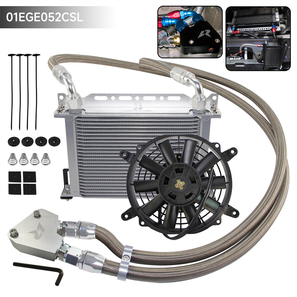 25 Row Oil Cooler Kit for Corvette C5 C6 C7 LS1 LS2 LS3 Firebird +7Electric Fan