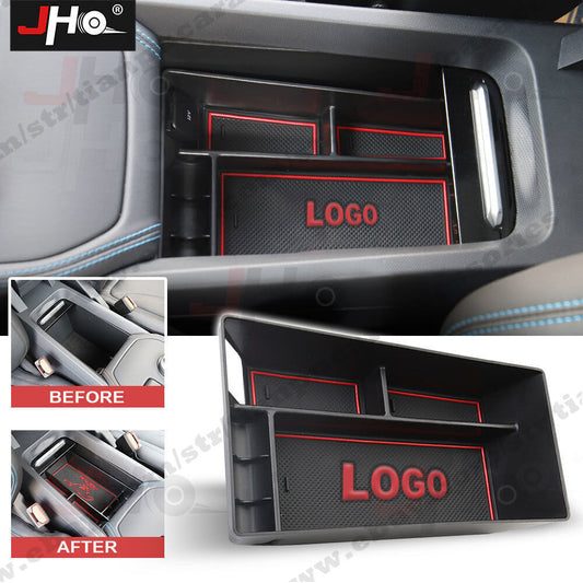 Car Center Console Armrest Storage Glove Box Tray for Mustang Mach E 2021 2022